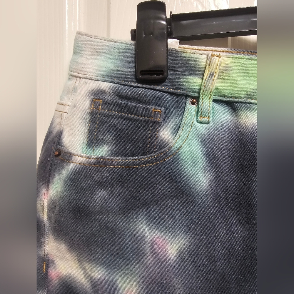 PacSun Demi Tie Dye High Rise Shorts Size 28 NWT - Picture 4 of 11